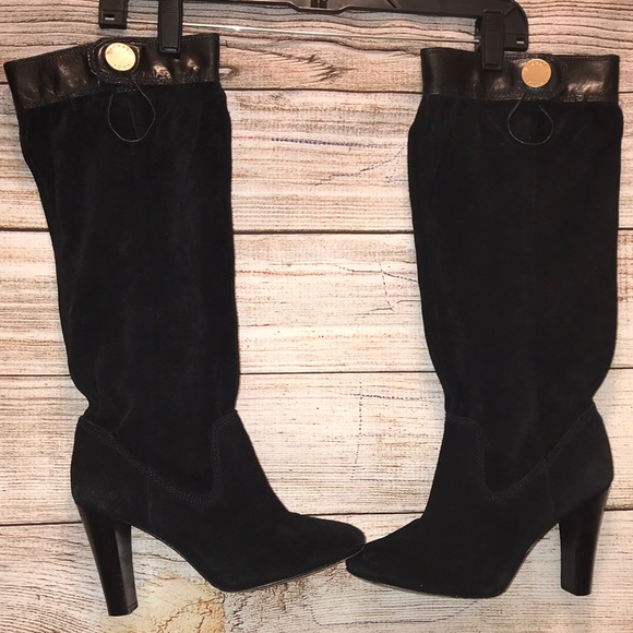 Michael Kors Suede Black Boots Size 6.5M - Picture 2 of 8